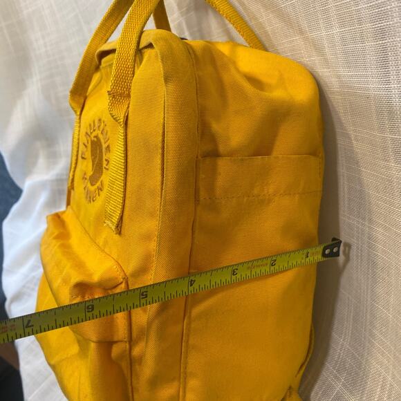 Fjallraven Re-Kanken Yellow Small Backpack 23548 Everyday Pack Pockets Embroider main image 5